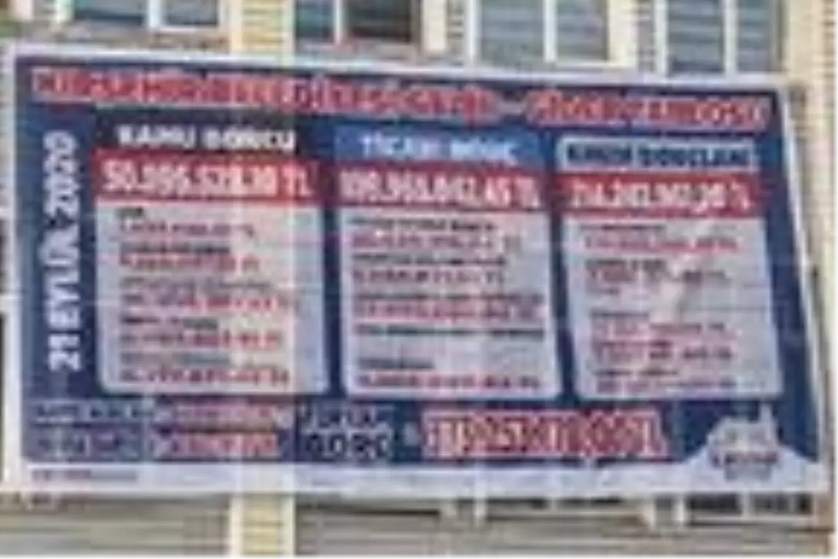 gider tablosunu afişle paylaşan belediye, hesabı karıştırdı