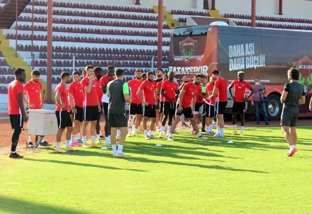 Hatayspor, Alanyaspor maçı hazırlıklarını sürdürdü ...