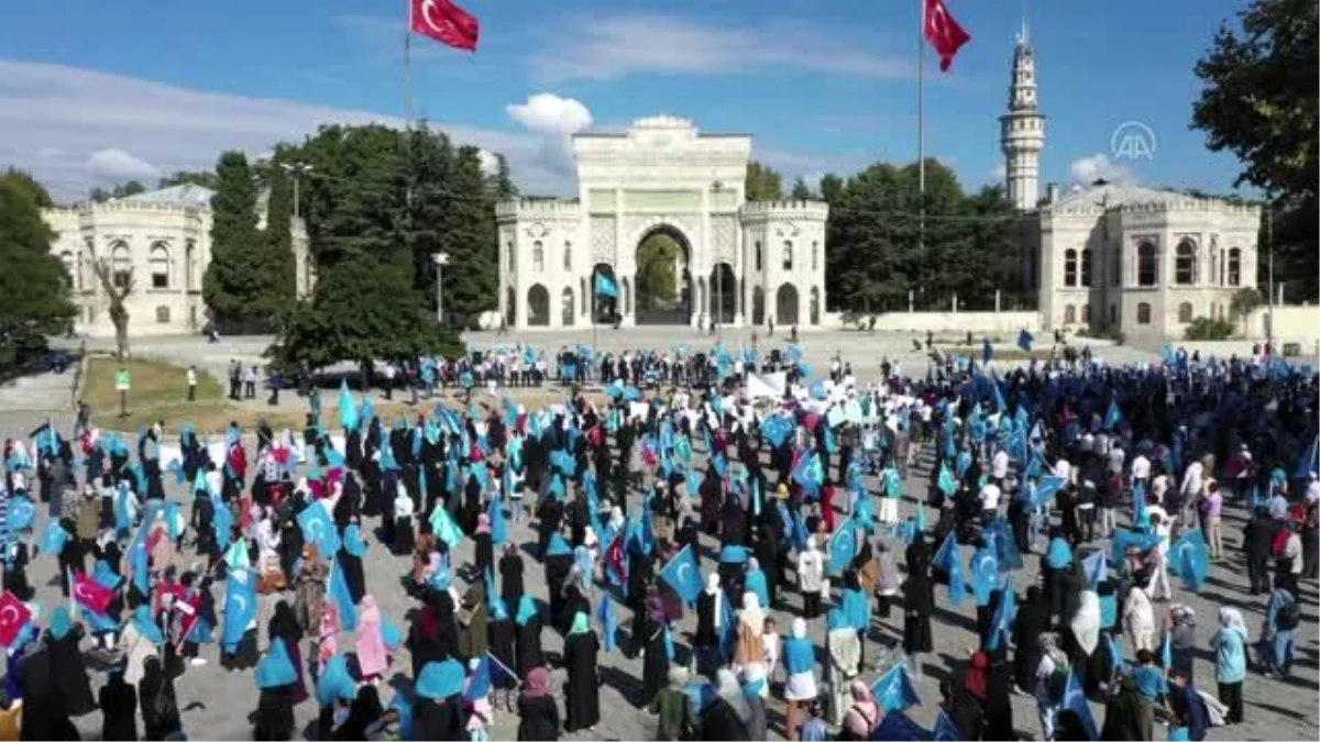 İstanbul'da Doğu Türkistanlılardan Çin işgaline tepki - İstanbul
