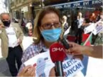 Kadıköy'den Azerbaycan'a destek eylemi Kadıköy'den Azerbaycan'a destek eylemi