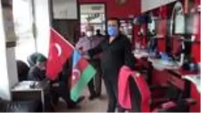 Kahramankazan'da esnafa Azerbaycan ve Türk bayrakları dağıtıldı Kahramankazan'da esnafa Azerbaycan ve Türk bayrakları dağıtıldı