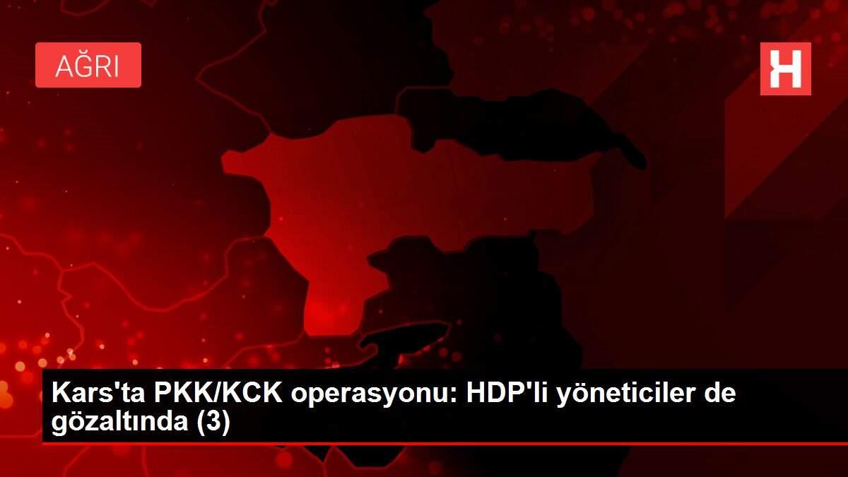 Kars'ta PKK/KCK operasyonu: HDP'li yöneticiler de gözaltında (3)