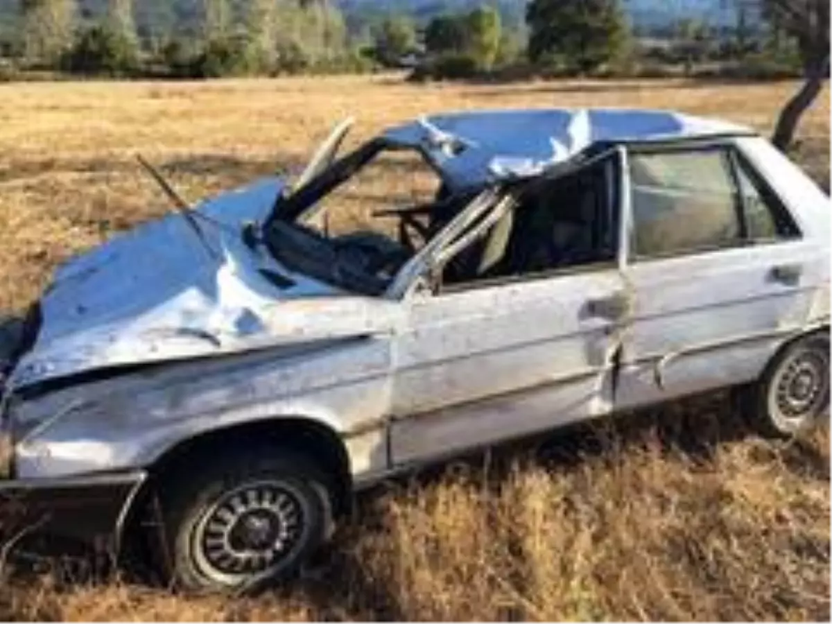 Kontrolden çıkan araç takla attı: 1 yaralı