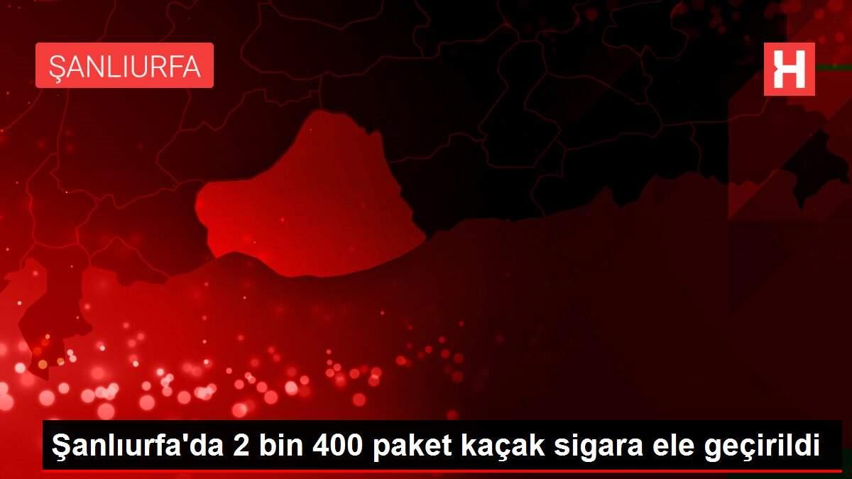 Şanlıurfa'da 2 bin 400 paket kaçak sigara ele geçirildi Şanlıurfa'da 2 bin 400 paket kaçak sigara ele geçirildi