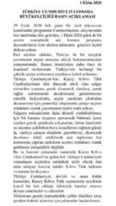Türkiye Lefkoşa Büyükelçiliği'nden KKTC'ye seçim uyarısı: Türkiye seçim malzemesi yapılmamalı Türkiye Lefkoşa Büyükelçiliği'nden KKTC'ye seçim uyarısı: Türkiye seçim malzemesi yapılmamalı
