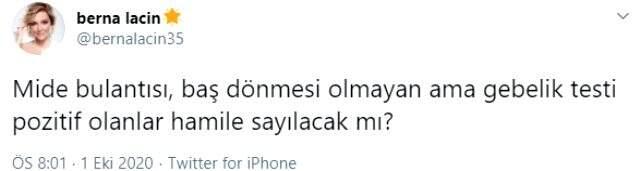 Berna Laçin'den 'Her vaka hasta değildir' diyen Fahrettin Koca'ya tepki: Gebelik testi pozitif olan hamile sayılacak mı?