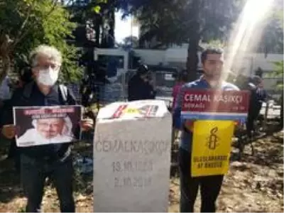 Son dakika! Cemal Kaşıkçı öldürülüşünün 2'nci yılında konsolosluk önünde anıldı Son dakika! Cemal Kaşıkçı öldürülüşünün 2'nci yılında konsolosluk önünde anıldı