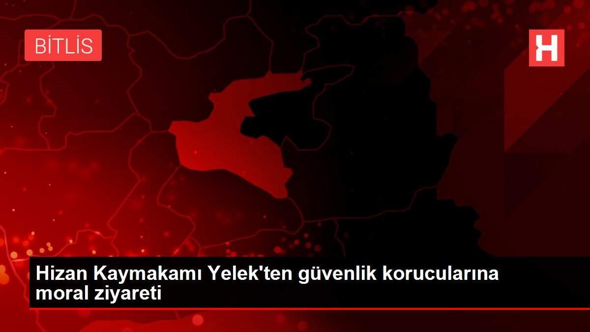 Hizan Kaymakamı Yelek'ten güvenlik korucularına moral ziyareti Hizan Kaymakamı Yelek'ten güvenlik korucularına moral ziyareti