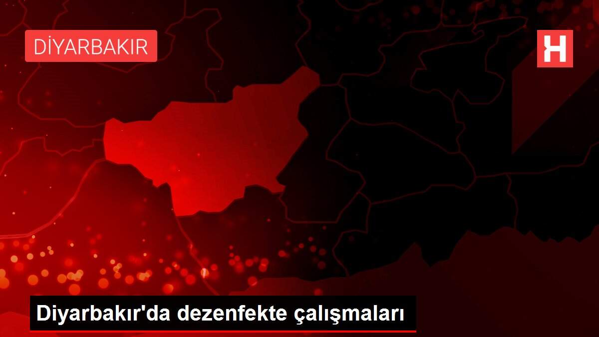 Diyarbakır'da dezenfekte çalışmaları