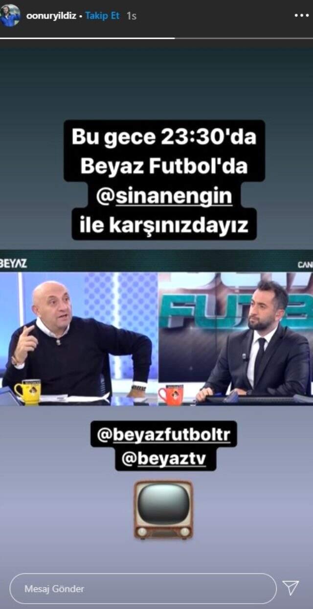 İstifa eden Ertem Şener'in yerine Onur Yıldız, Beyaz Futbol'u sunacak