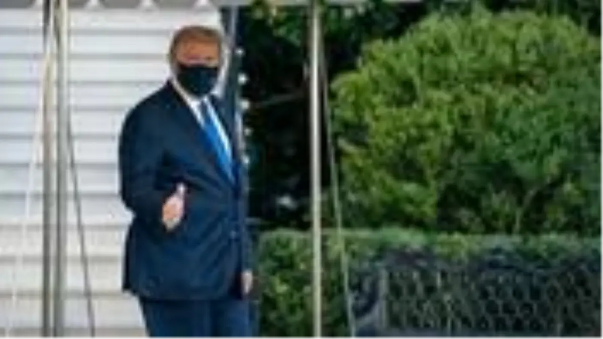 Koronavirüse yakalanan Trump'a hastaneye kaldırılmadan önce oksijen takviyesi yapılmış