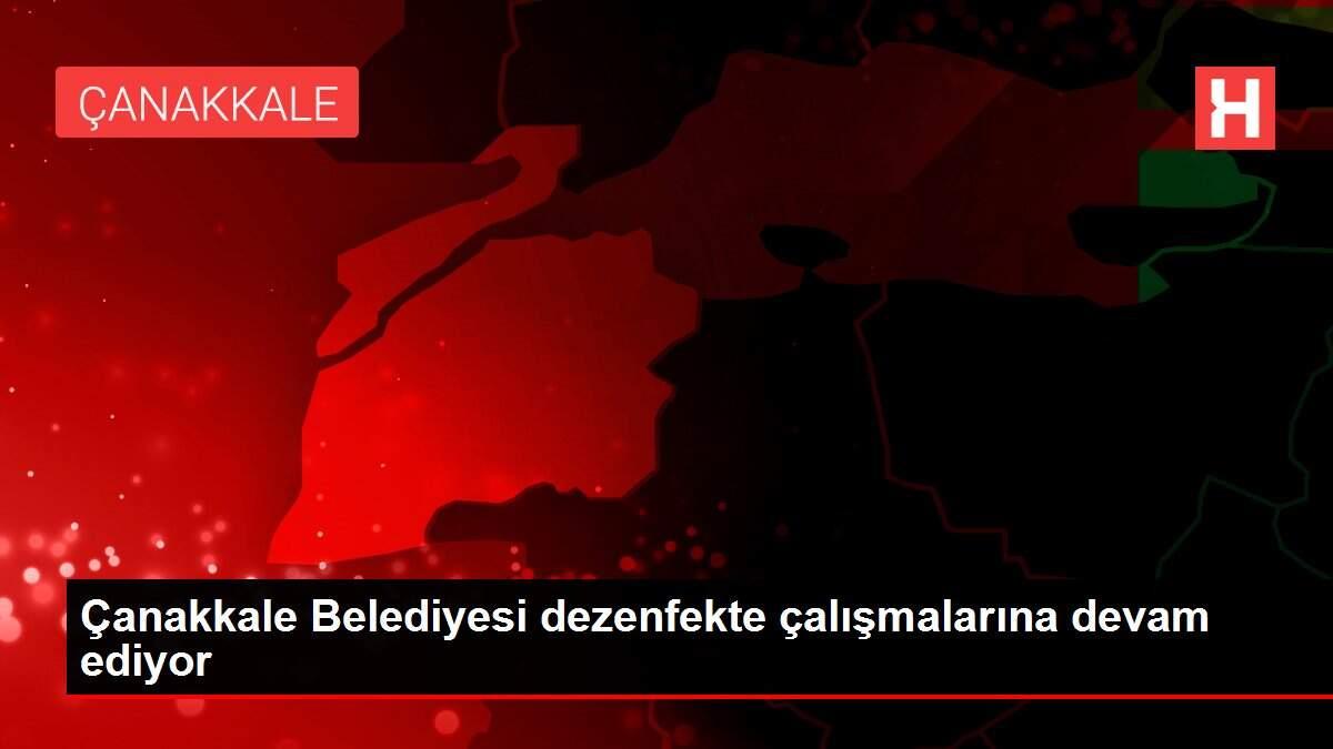 Son dakika! Çanakkale Belediyesi dezenfekte çalışmalarına devam ediyor