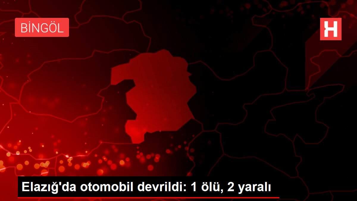 Elazığ'da otomobil devrildi: 1 ölü, 2 yaralı