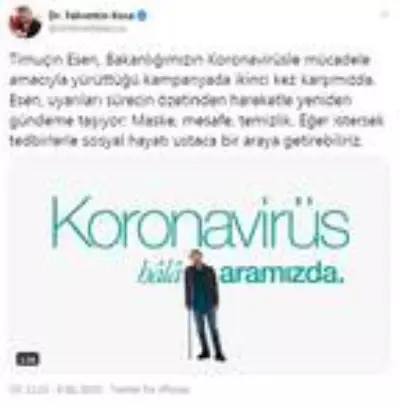 Son dakika haberleri! Bakan Koca'dan koronavirüsle ilgili yeni kamu spotu Son dakika haberleri! Bakan Koca'dan koronavirüsle ilgili yeni kamu spotu