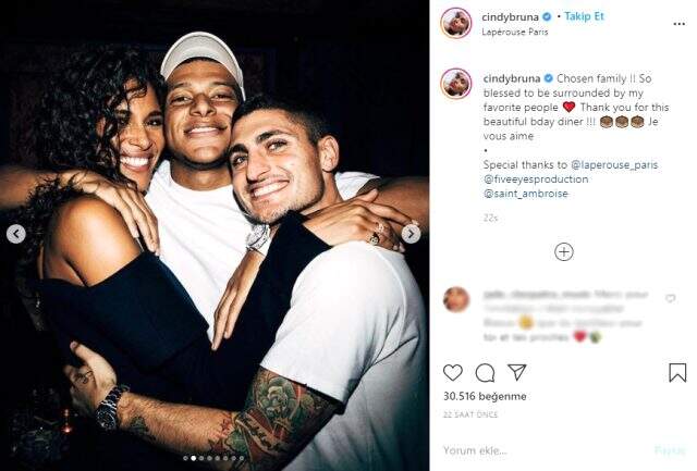 Ünlü model Bruna'nın doğum günü partisinde koronayı hiçe sayan PSG'li Verratti ile Mbappe, fena dağıttı