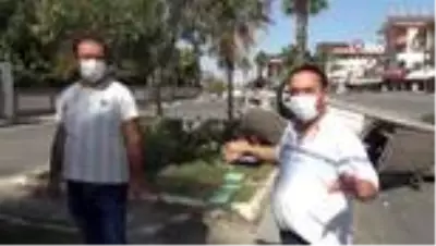 Virajı alamayan otomobil takla attı Virajı alamayan otomobil takla attı