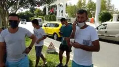 Virajı alamayan otomobil takla attı Virajı alamayan otomobil takla attı