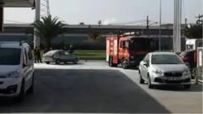 Akaryakıt istasyonunda yangın paniği