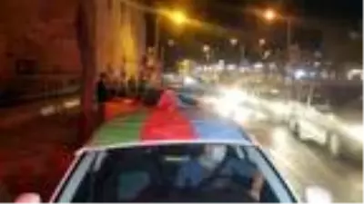 Edirne'de Azerbaycan'a destek konvoyu Edirne'de Azerbaycan'a destek konvoyu