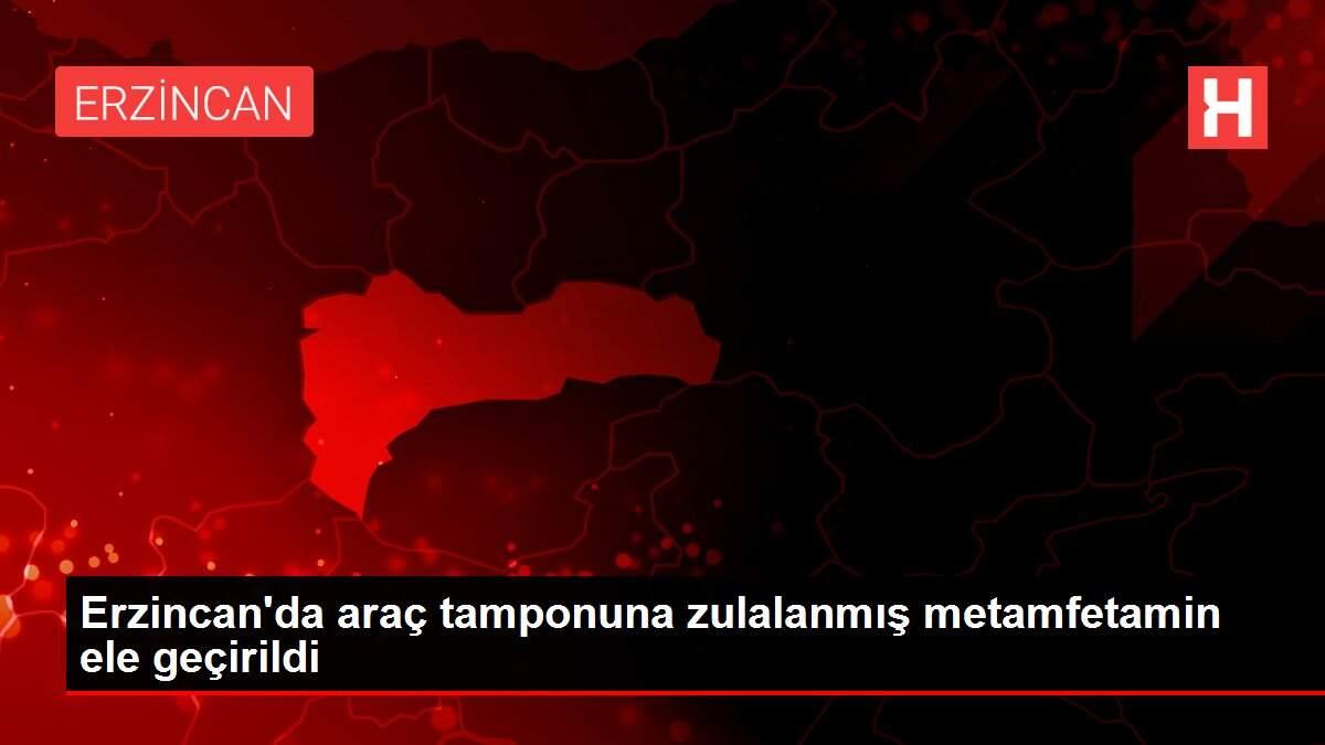 Erzincan'da araç tamponuna zulalanmış metamfetamin ele geçirildi