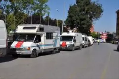 Karavan tutkunları Afyonkarahisar'a hayran kaldı Karavan tutkunları Afyonkarahisar'a hayran kaldı
