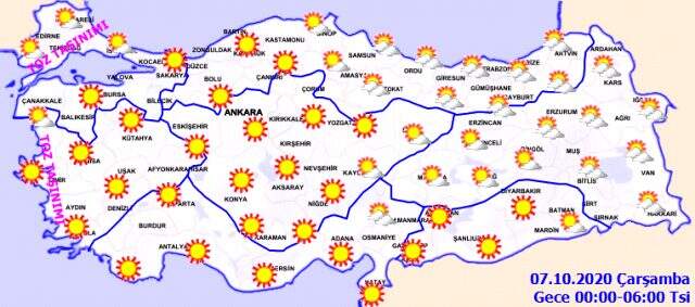 Meteoroloji'den kum fırtınası ve sağanak yağış uyarısı