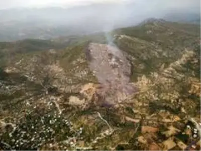 Alanya'daki orman yangınında 6 hektarlık alan zarar gördü Alanya'daki orman yangınında 6 hektarlık alan zarar gördü