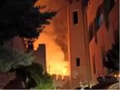 Ankara'da, Estergon Kalesi'nde restoran yandı Ankara'da, Estergon Kalesi'nde restoran yandı