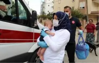 Annesinin terk ettiği 3 aylık bebek babasına teslim edildi