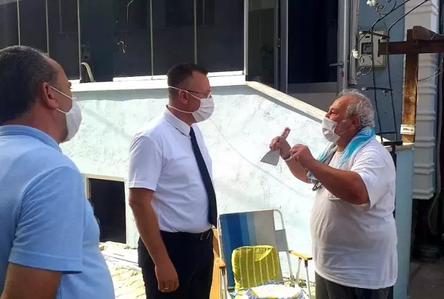 Başkan Işıksu, evi yanan aileleri ziyaret etti Haber