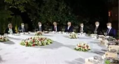 TBMM Başkanı Şentop, TBMM'nin eski başkanları ile yüksek yargı başkanları ve üyelerini akşam...
