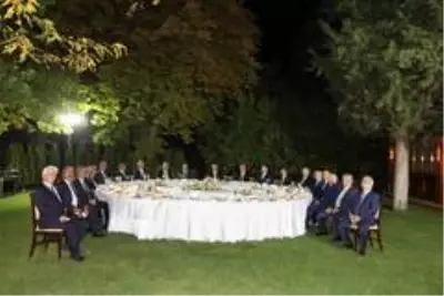 TBMM Başkanı Şentop, TBMM'nin eski başkanları ile yüksek yargı başkanları ve üyelerini akşam...