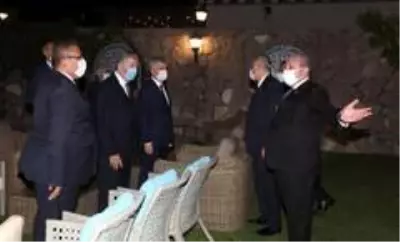 TBMM Başkanı Şentop, TBMM'nin eski başkanları ile yüksek yargı başkanları ve üyelerini akşam...