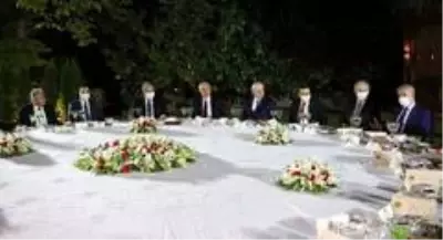 TBMM Başkanı Şentop, TBMM'nin eski başkanları ile yüksek yargı başkanları ve üyelerini akşam...