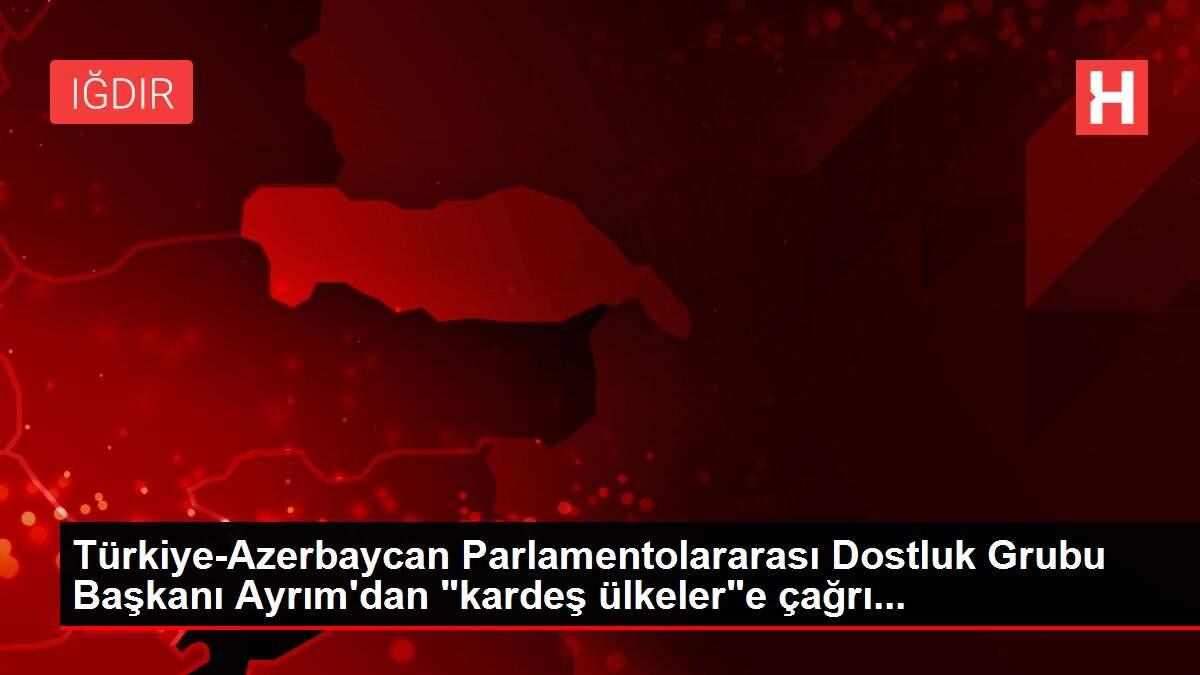 Türkiye-Azerbaycan Parlamentolararası Dostluk Grubu Başkanı Ayrım'dan