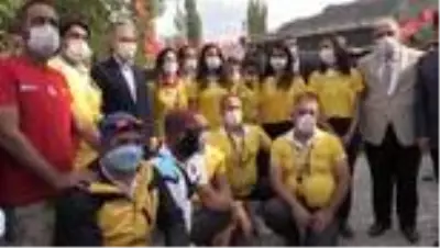 Bakan Soylu, Habur Çayı'ndaki rafting parkurunda kürek çekti Bakan Soylu, Habur Çayı'ndaki rafting parkurunda kürek çekti