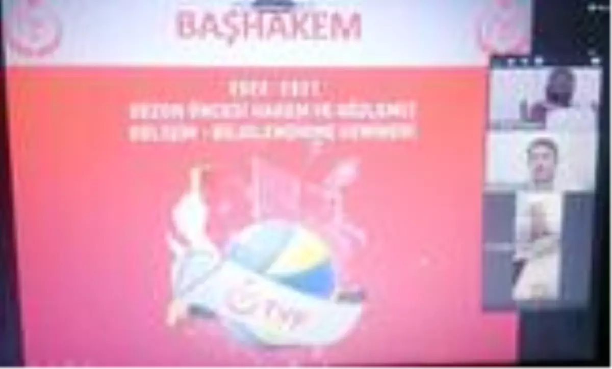 Ekim ayı voleybol hakem ve gözlemcisi toplantısı online yapıldı