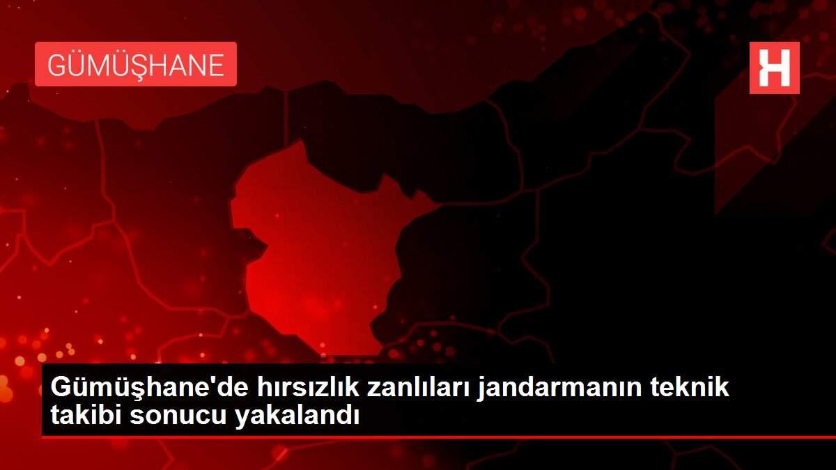 Son dakika haber... Gümüşhane'de hırsızlık zanlıları jandarmanın teknik takibi sonucu yakalandı