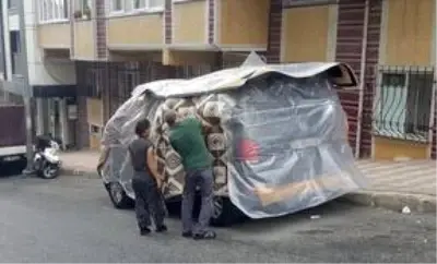 İstanbul'da dolu yağışı öncesi hazırlıklar tamamlandı, ortaya ilginç  kareler çıktı! - İstanbul