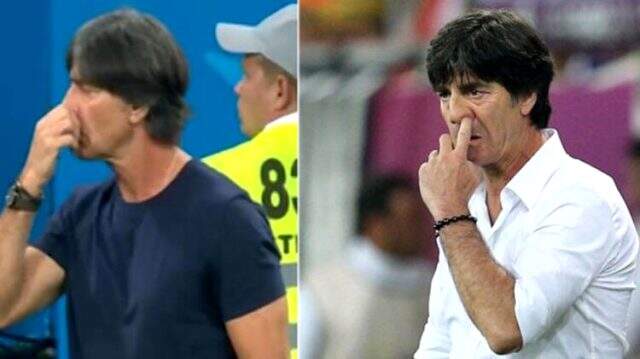 Joachim Löw, Türkiye maçında yine burnunu karıştırırken kameralara yakalandı Joachim Löw, Türkiye maçında yine burnunu karıştırırken kameralara yakalandı