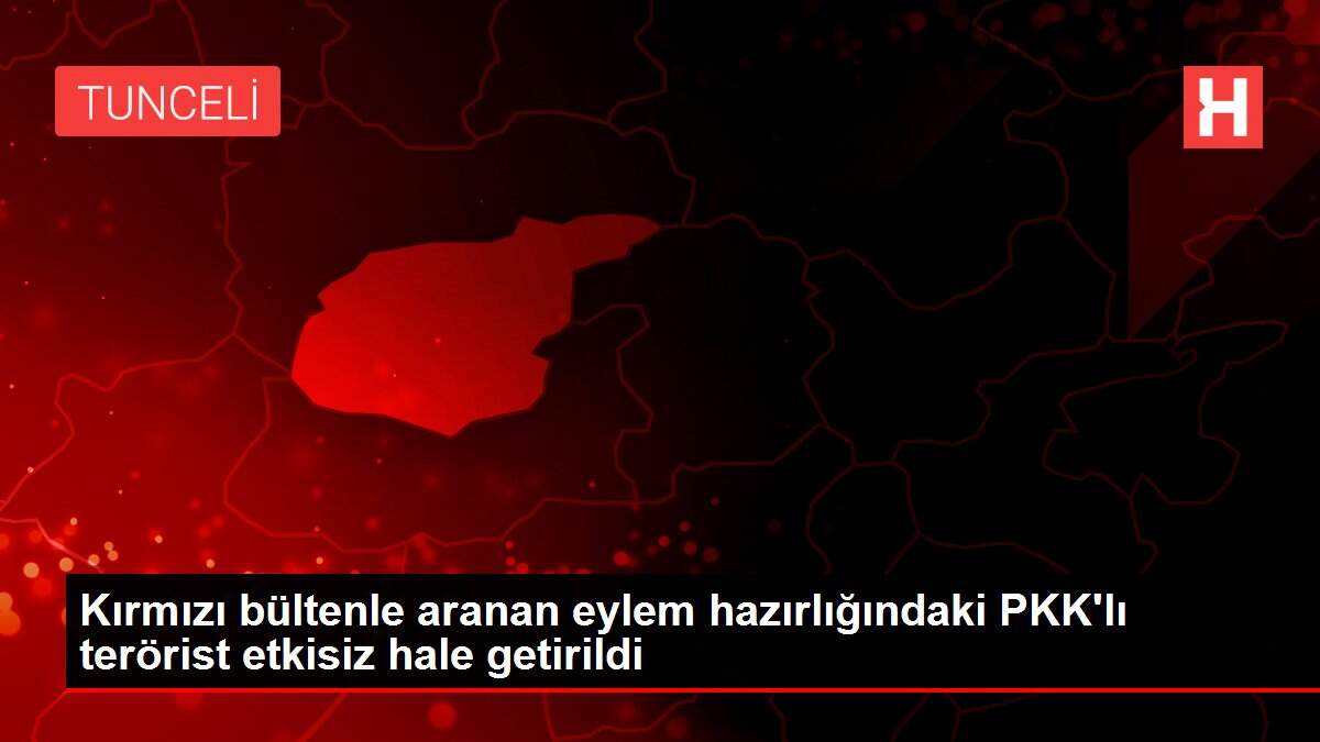 Son dakika... Kırmızı bültenle aranan eylem hazırlığındaki PKK'lı terörist etkisiz hale getirildi