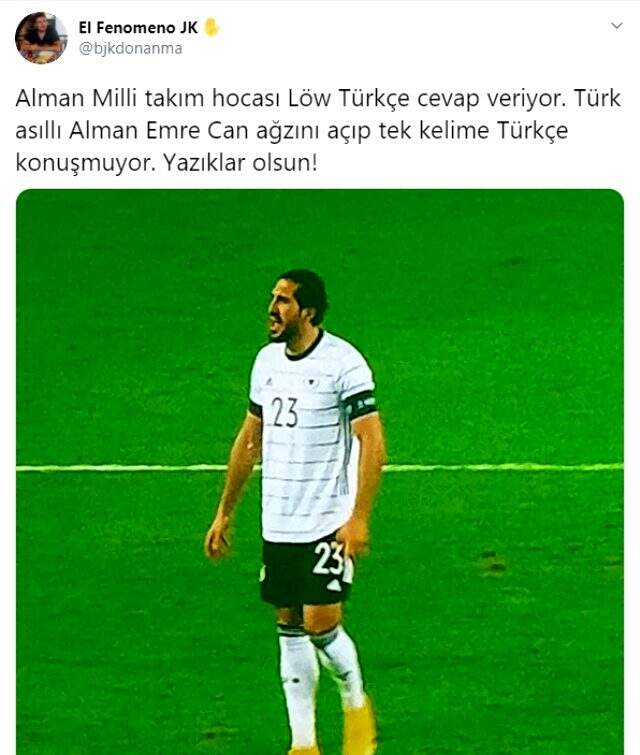Türk asıllı Alman oyuncu Emre Can Türkçe konuşmadı, sert tepki gördü