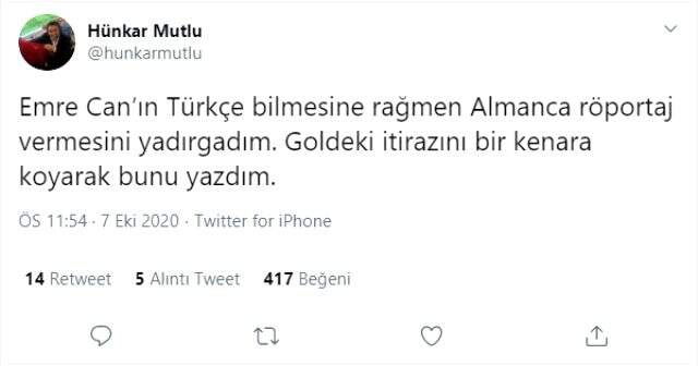 Türk asıllı Alman oyuncu Emre Can Türkçe konuşmadı, sert tepki gördü