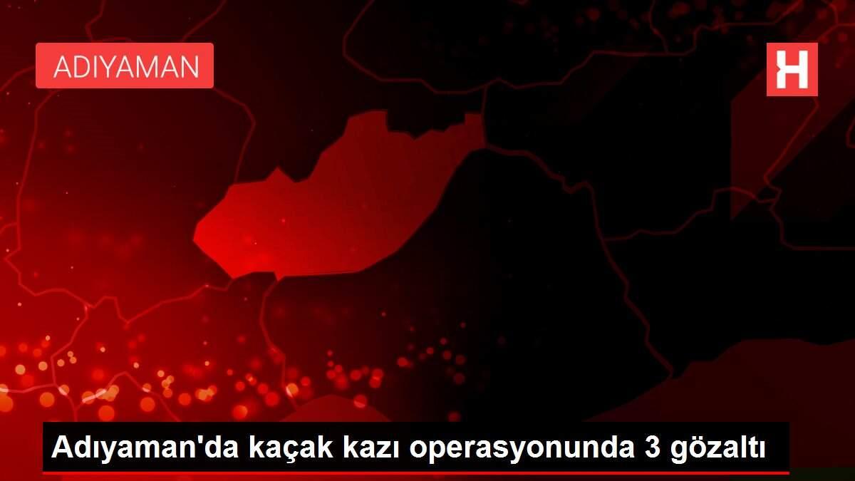 Adıyaman'da kaçak kazı operasyonunda 3 gözaltı Adıyaman'da kaçak kazı operasyonunda 3 gözaltı