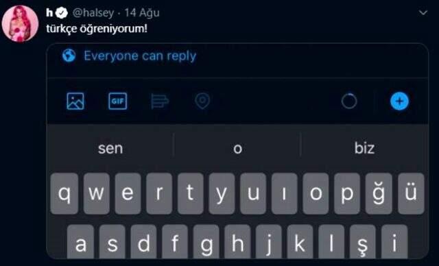 Halsey Türk mü? Halsey'in Türkçe tweetleri neler? Halsey'in bardağı olay oldu!