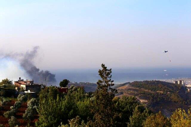 Hatay'ın Belen ilçesinde çıkan orman yangını İskenderun ve Arsuz'a yayıldı