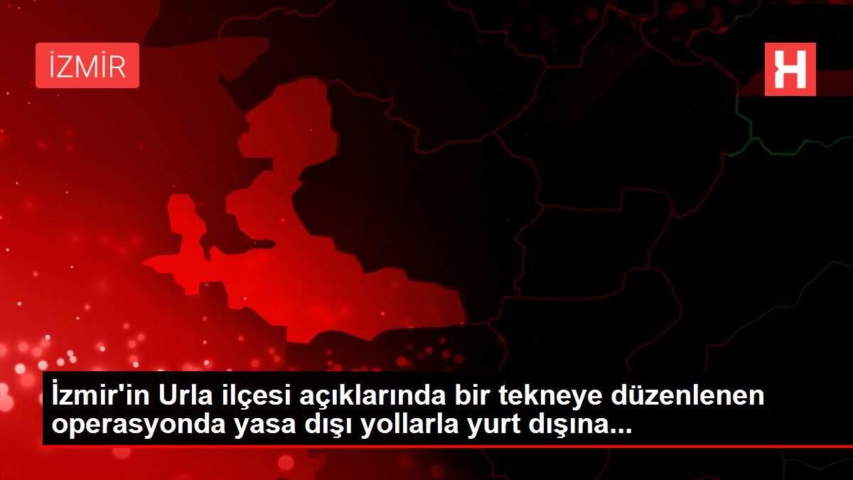 İzmir'in Urla ilçesi açıklarında bir tekneye düzenlenen operasyonda yasa dışı yollarla yurt dışına...