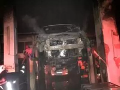 Oto sanayi sitesinde yangın