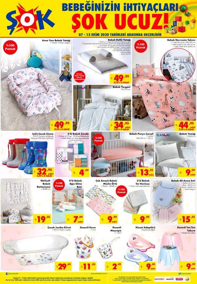 Şok market hafta sonu fırsat kataloğu yayınlandı! 7-13 Ekim 2020 Şok market indirimli ürünler kataloğu burada