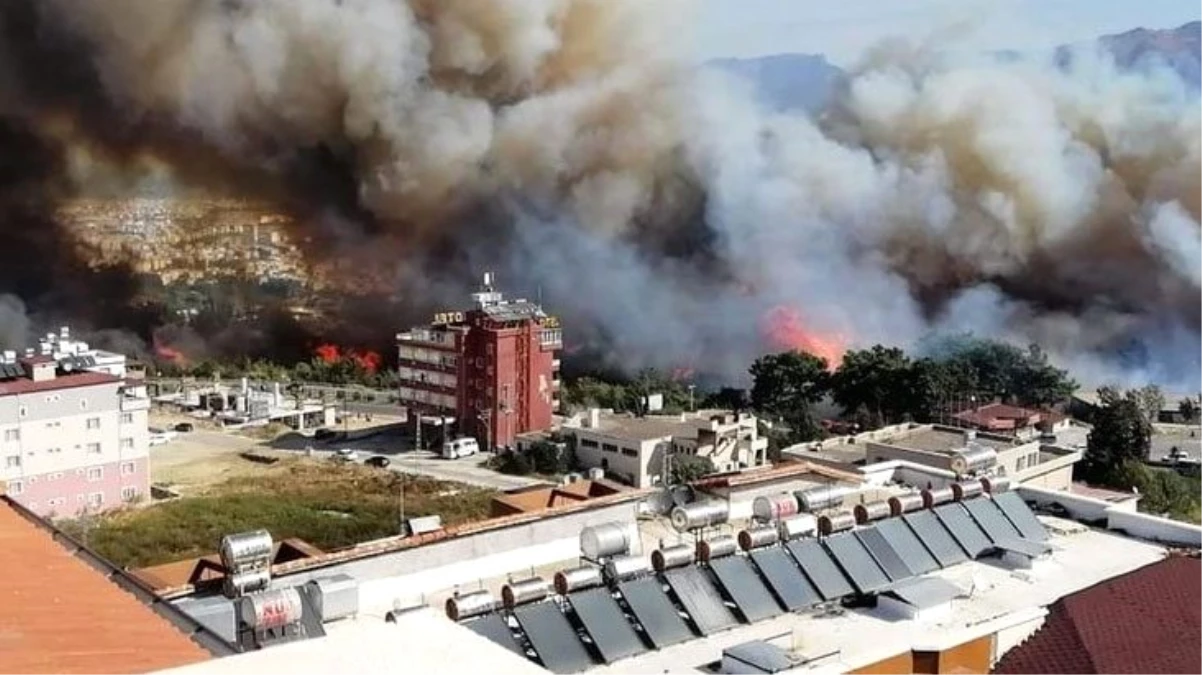 Son Dakika: Hatay'da orman yangını! Alevler yerleşim yerlerine sıçradı,  evler tahliye edildi - Hatay